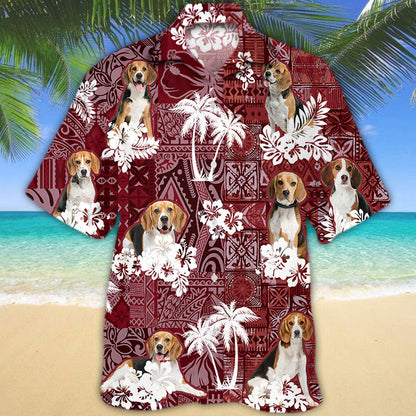 Beagle Hawaiian Shirt, Hawaiian Shirts Short Sleeve For Dog Lovers HO5155