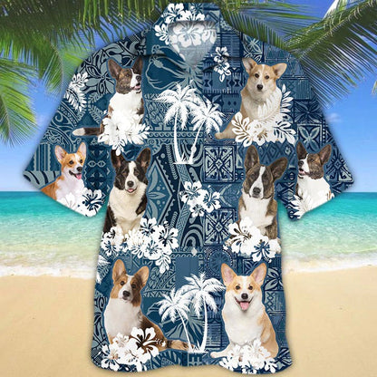 Cardigan Welsh Corgi Hawaiian Shirt, 3D Full Print Dog In Hawaii Shirts For Travel Summer HO4885