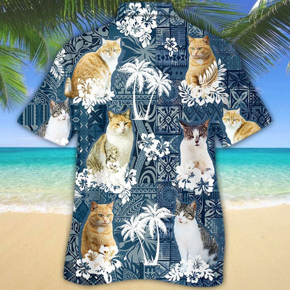3D All Over Print Cat Hawaiian Beach Shirt For Men And Woman, Summer Aloha Cat Shirt, Cat Lover Present HO5524