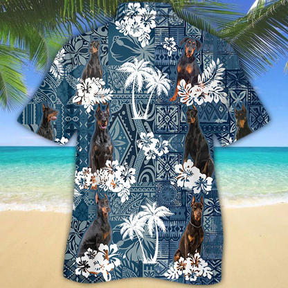 Doberman Pinscher Hawaiian Shirt, Dog Summer Aloha Hawaiian Shirt for Men, Women HO0205