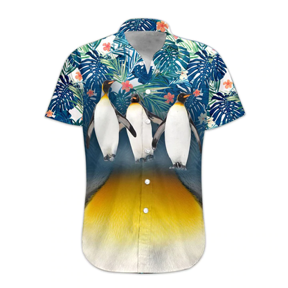3D Penguin Hawaii Shirt, Mens Hawaiian Aloha Beach Shirt, Hawaiian Shirts for Men HO1090