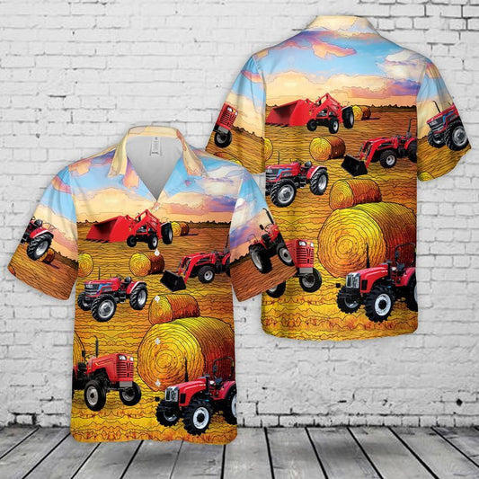Mahindra Tractors USA Hawaiian Shirt, Farm hawaiian shirt HO2345