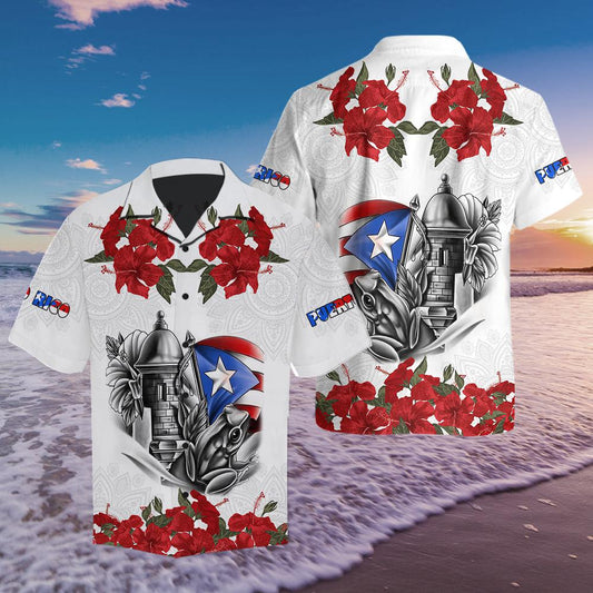Manga Flower Puerto Rico Hawaiian Shirt For Men & Women HO2886