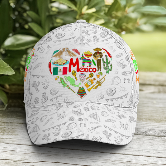 Happy Cinco De Mayo White Baseball Cap Lasfour CO0836