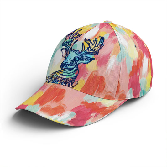 Watercolor Deer All Over Printed Style Baseball Cap Lasfour CO0799