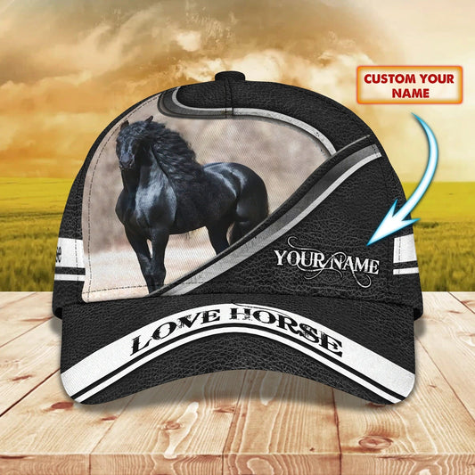 Custom With Name Baseball Full Print Horse Cap For Men And Woman, Horse Woman Cap Hat, Horse Lover Gift CO0402