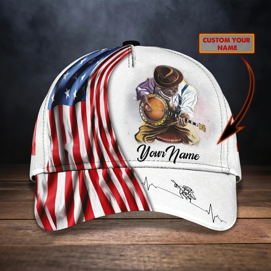 Personalized Baseball Cap Playing Guitar, To My Husband Love Guitar Guitarist 3D Full Print Cap Hat CO0444