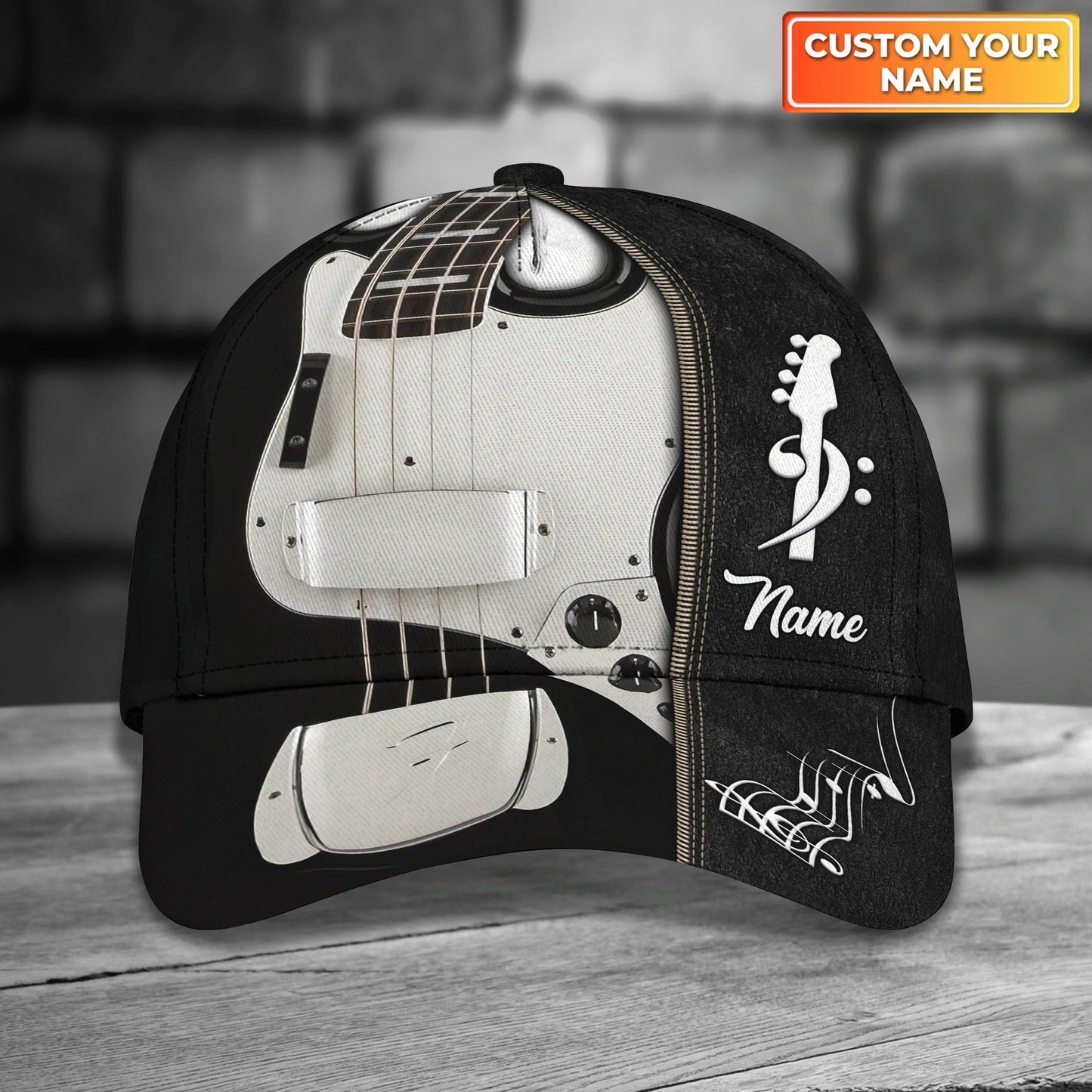 Electric Guitar Baseball Cap To My Boyfriend, Guitar 3D All Over Print Cap Hat From Guitarist Friend CO0439