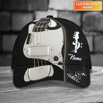 Electric Guitar Baseball Cap To My Boyfriend, Guitar 3D All Over Print Cap Hat From Guitarist Friend CO0439