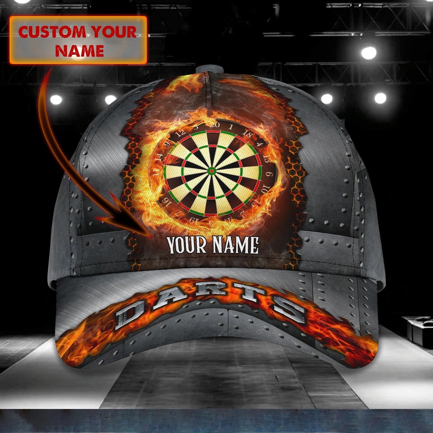 Personalized 3D All Over Print Baseball Cap For Dart Lovers, Darting Classic Cap Hat, Dart Cap CO0391