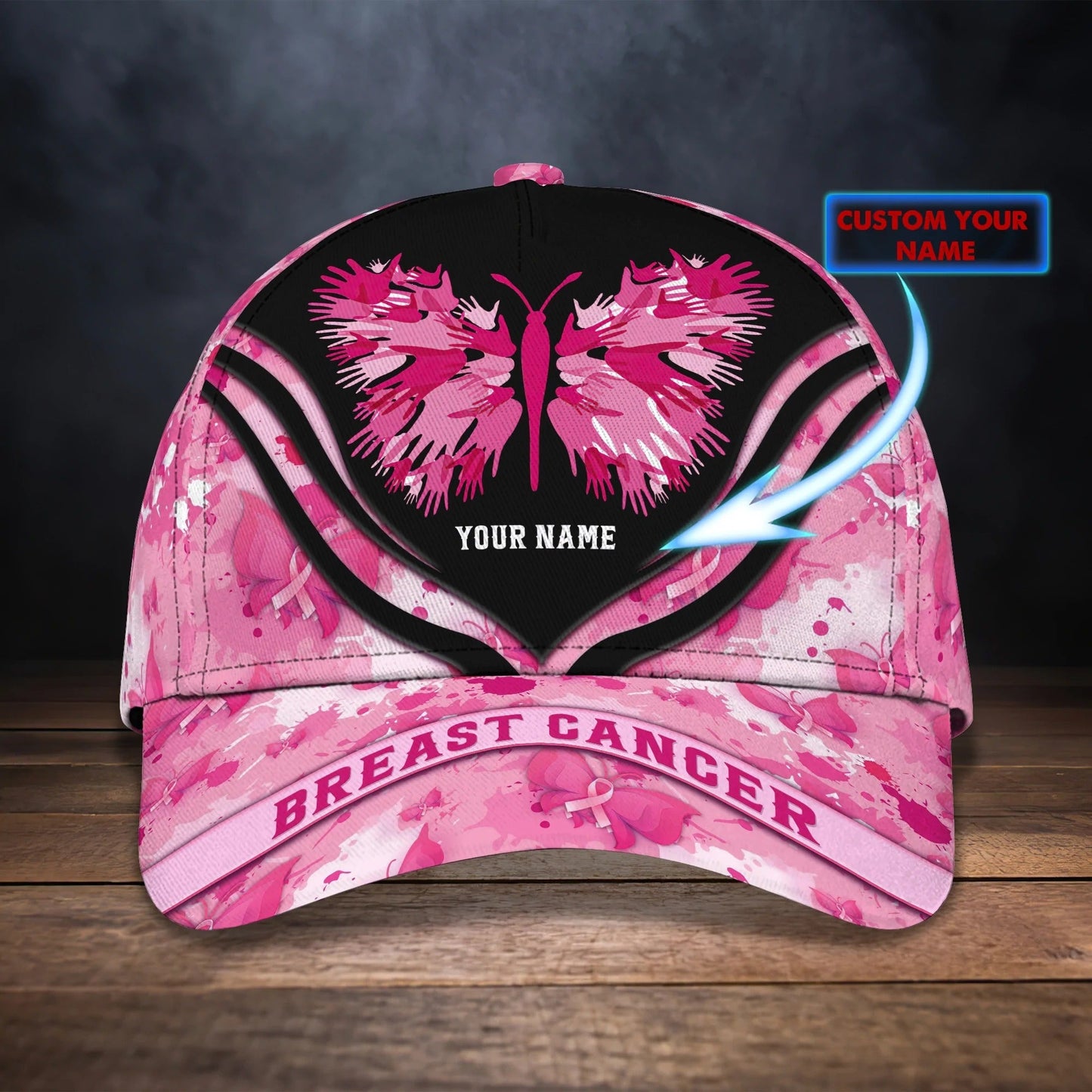 Custom Breast Cancer Pink Cap Hat For Women, To My Daughter Breast Cancar Survivor Gift CO1014