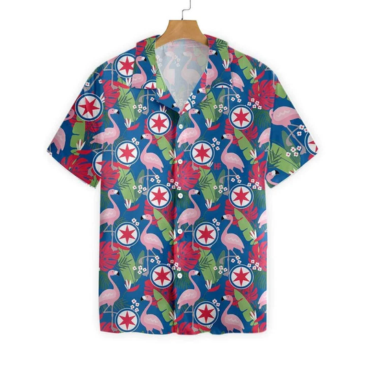 Morning Glory Flamingo Chicago Ornamental Design Hawaiian Shirt HO2017