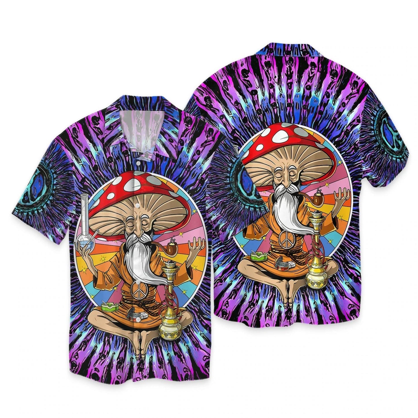 Mushroom Hippie Hawaiian Shirt For Men, Women HO1388
