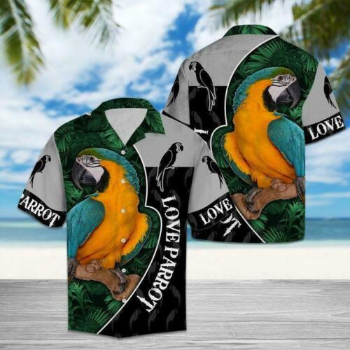 New Native Lovely Parrot Hawaiian 3D Hawaii Shirt Aloha HO0228