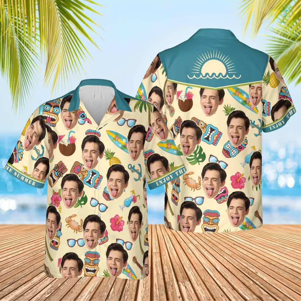 Custom Face Enjoy The Summer Hawaiian Shirt, Personalized Hawaiian Shirt for Men Women, Idea Gift Summer Shirt HO4308