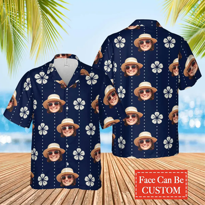 Cherry Blossom Custome Image Funny Summer Shirt Beach Hawaiian Casual Button Down Short Sleeve Hawaiian Shirt HO4299
