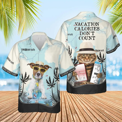 Travel Pets Hawaiian Custom Image Funny Dog Summer Shirt Beach Hawaiian Shirt, Dog Cat Shirt Hawaiian Shirt HO4319