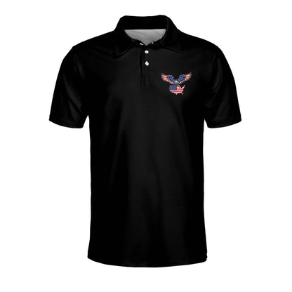 Home Of The Brave Patriotic American With Flag Polo Shirt EG0028