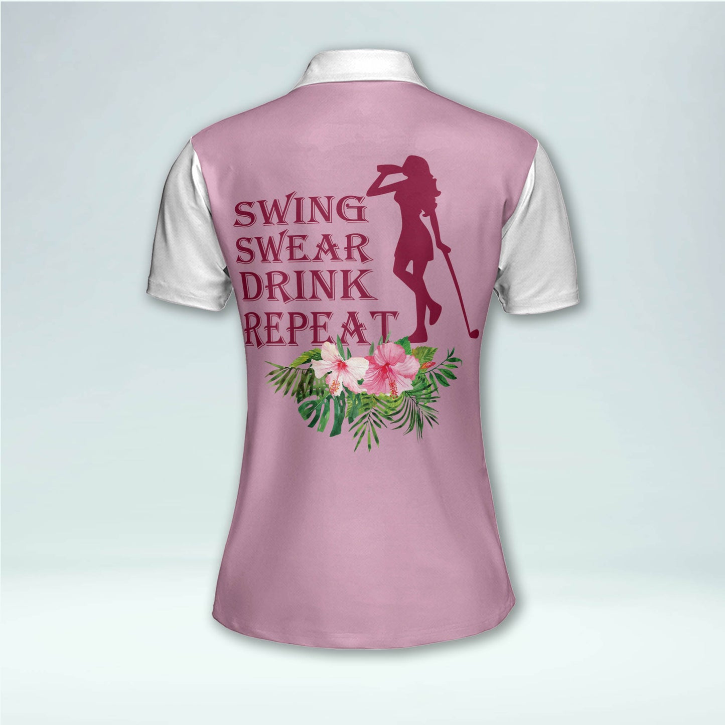 Swing Swear Repeat Golf Polo Shirt GW0011