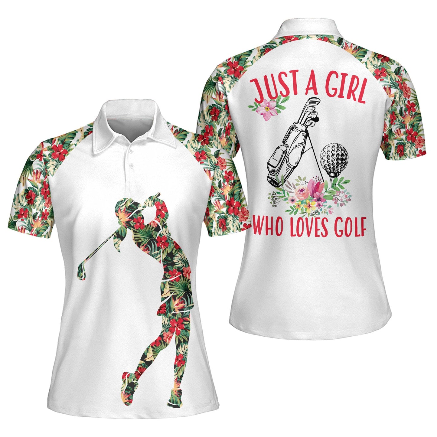 Just A Girl Who Love Golf Polo Shirt GW0012
