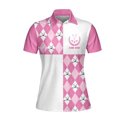 Pink Funny Golf Polo Shirt GW0022