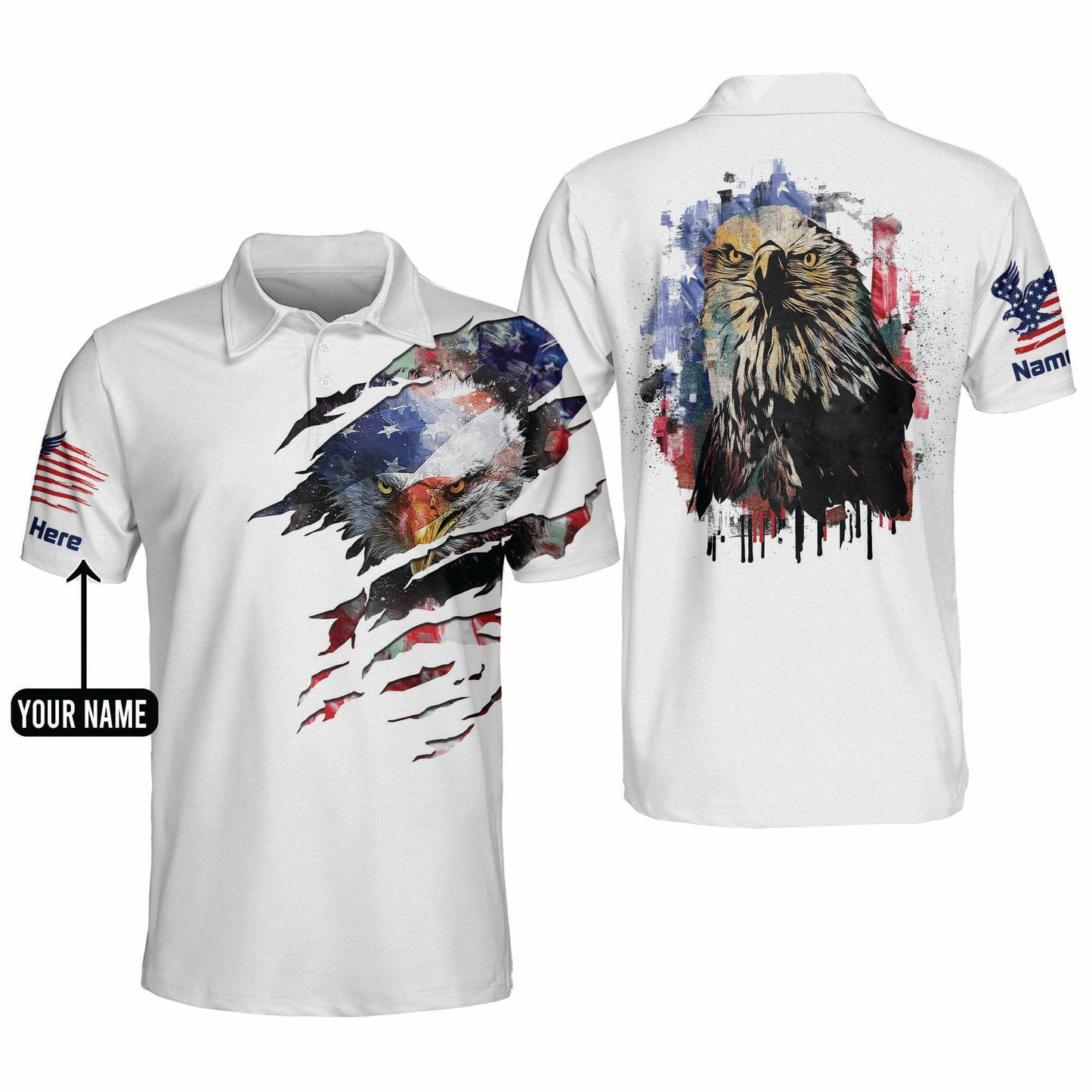 Eagle American Polo Shirt For Men Independence Outfit EG0009