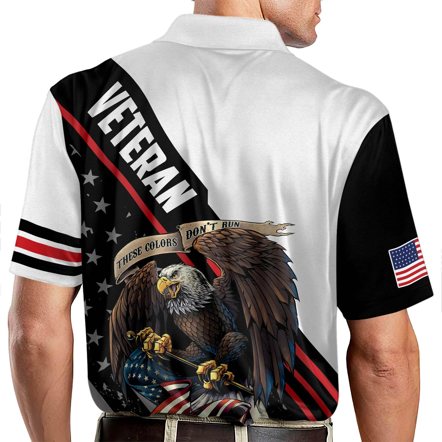 Military Veteran American Eagle Polo Shirt EG0019