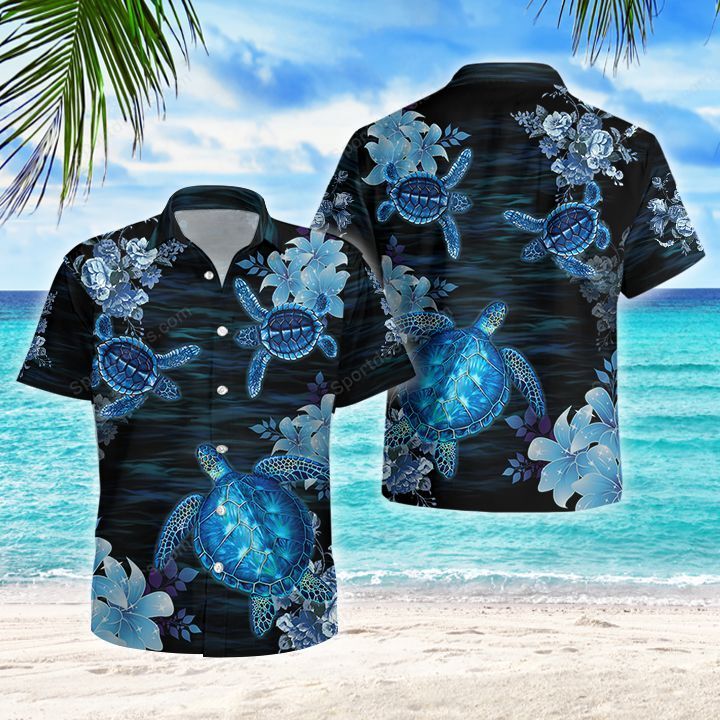 Ocean - Turtle Watercolor Hawaiian Shirt, Summer gift, Hawaiian Shirts for Men, Aloha Beach Shirt HO1024