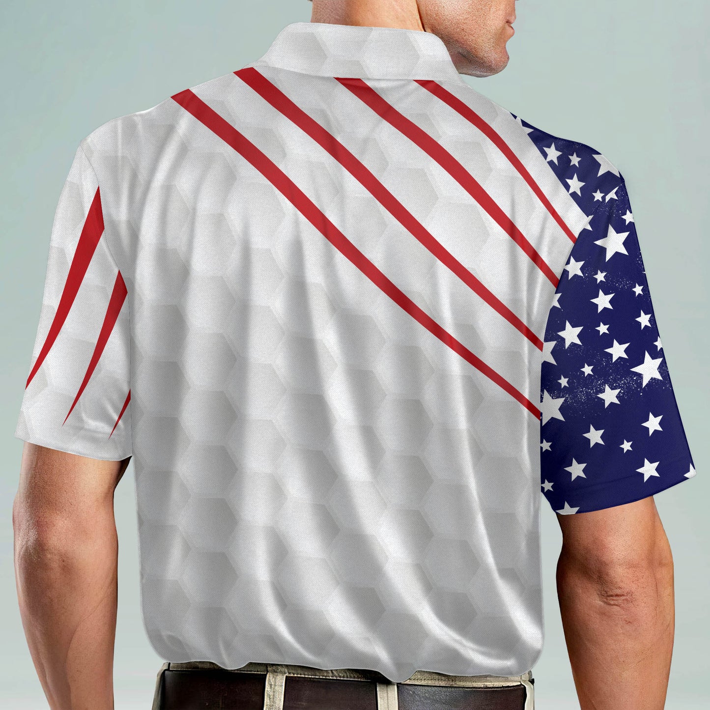 American Flag Golf Polo Shirt GM0278