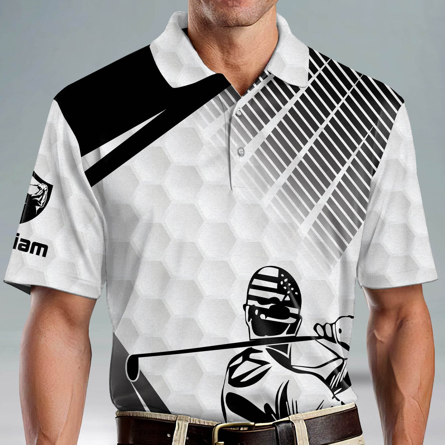 Grandpa is My Name Golfing is My Game Golf Polo Shirt GM0269