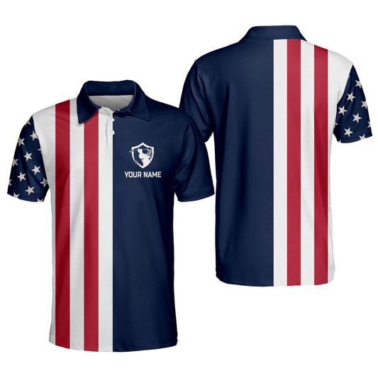 American Flag Golf Polo Shirt GM0277
