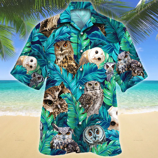 Owl Lovers Gift Hawaiian Shirt, Animal Hawaiian Shirt Men, women, Gift for Owl lovers HO2580