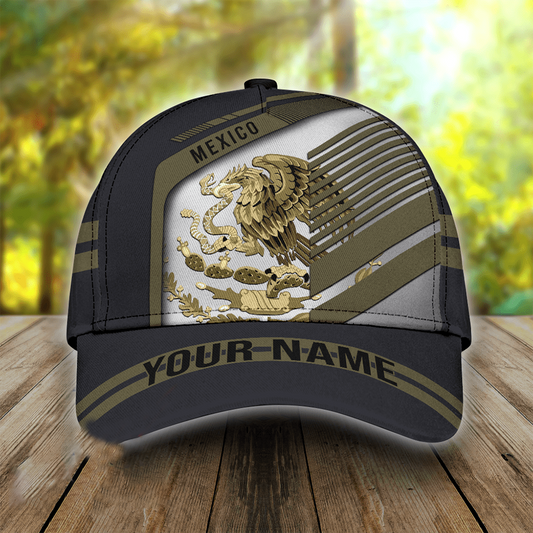 Personalized Name Mexico 3D full printed Classic Cap baseball cap, Mexican Cap hat CO0138