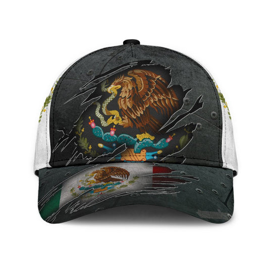 3D Baseball Mexican Cap Hat, 3D All Over Print Cpa Hat For Mexican People CO0145
