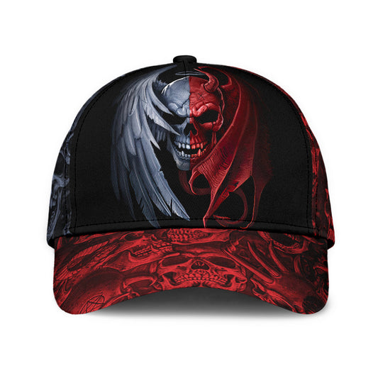 Gentle And Evil Skull Classic Cap Devil Baseball Cap Hat CO0666
