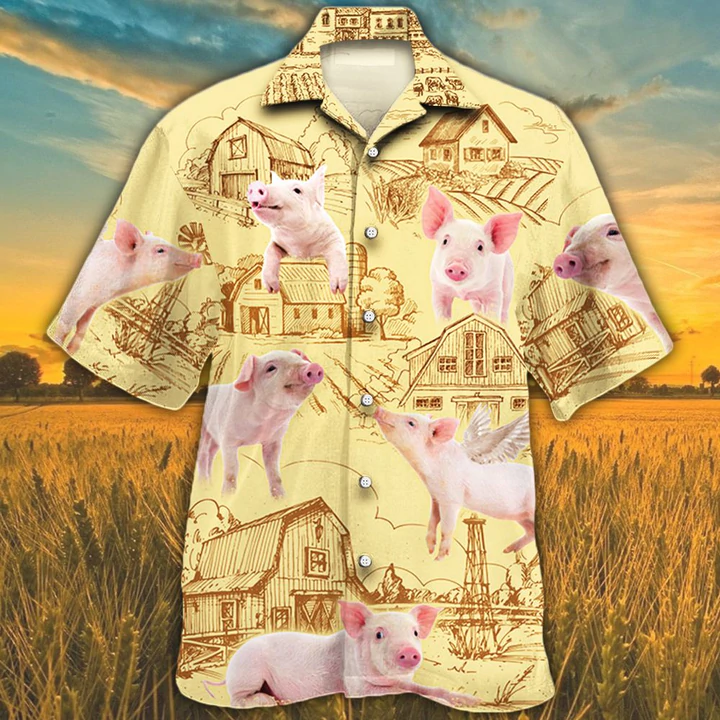 Pig Lovers Farm Hawaiian Shirt, Summer Hawaiian shirt for men women HO2502