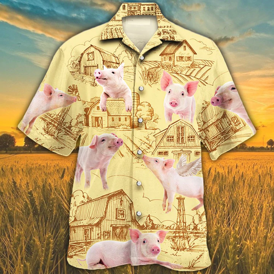 Pig Lovers Farm Hawaiian Shirt, Summer Hawaiian shirt for men women HO2502