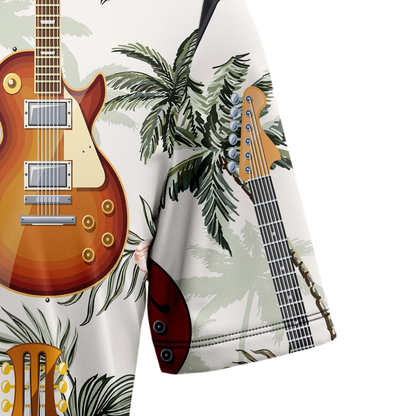 Guitar Tropical Vintage Hawaiian Shirt, Summer gift, Hawaiian Shirts for Men and Women Aloha Beach Shirt HO1051