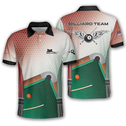 Lasfour Brown Hive Billiard Personalized Name Unisex Shirt BIA0497