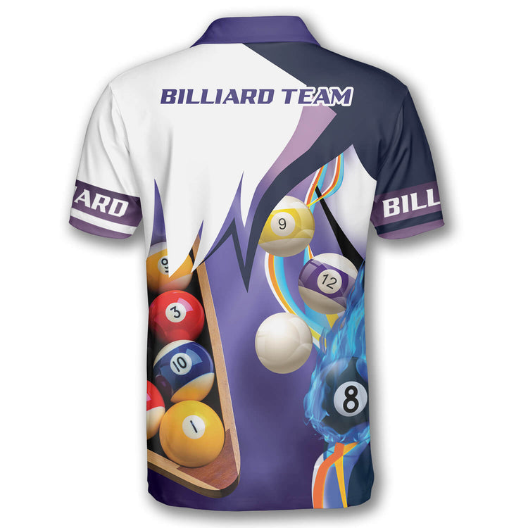 Lasfour Purple Custom Billiard Shirts Personalized Name Shirt BIA0160