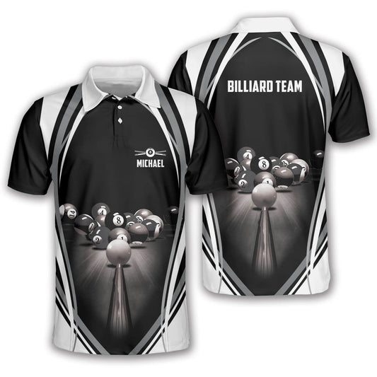 Lasfour Rack Em Up Billiard Personalized Name Unisex Shirt BIA0483