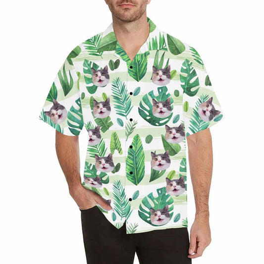 Personalized Cat Face Shirt Personalized Hawaiian Shirt for Men HO2702
