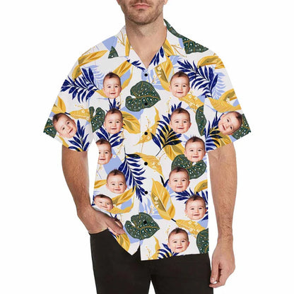 Personalized Kid Hawaiian Shirt, Personalized Hawaiian Shirt for Men, floral Aloha shirt men HO2704