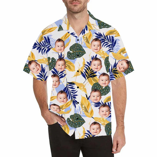 Personalized Kid Hawaiian Shirt, Personalized Hawaiian Shirt for Men, floral Aloha shirt men HO2704