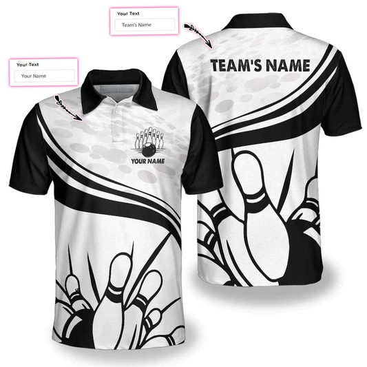 Custom Bowling Polo Shirts For Team BO0197