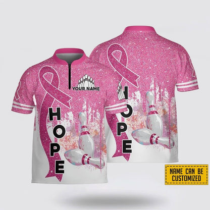 Custom Breast Cancer Bowling Jersey BO0064