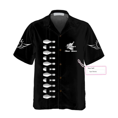 Personalized Name Bowling Custom Hawaiian Shirt, Bowling Shirt For Men & Women, Idea Gift for Bowler HO4034
