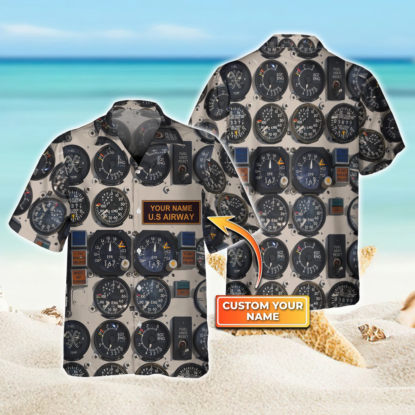 Pilot 3D Hawaiian Shirt, Funny Pilot Shirt, Gifts for Pilots HO2296