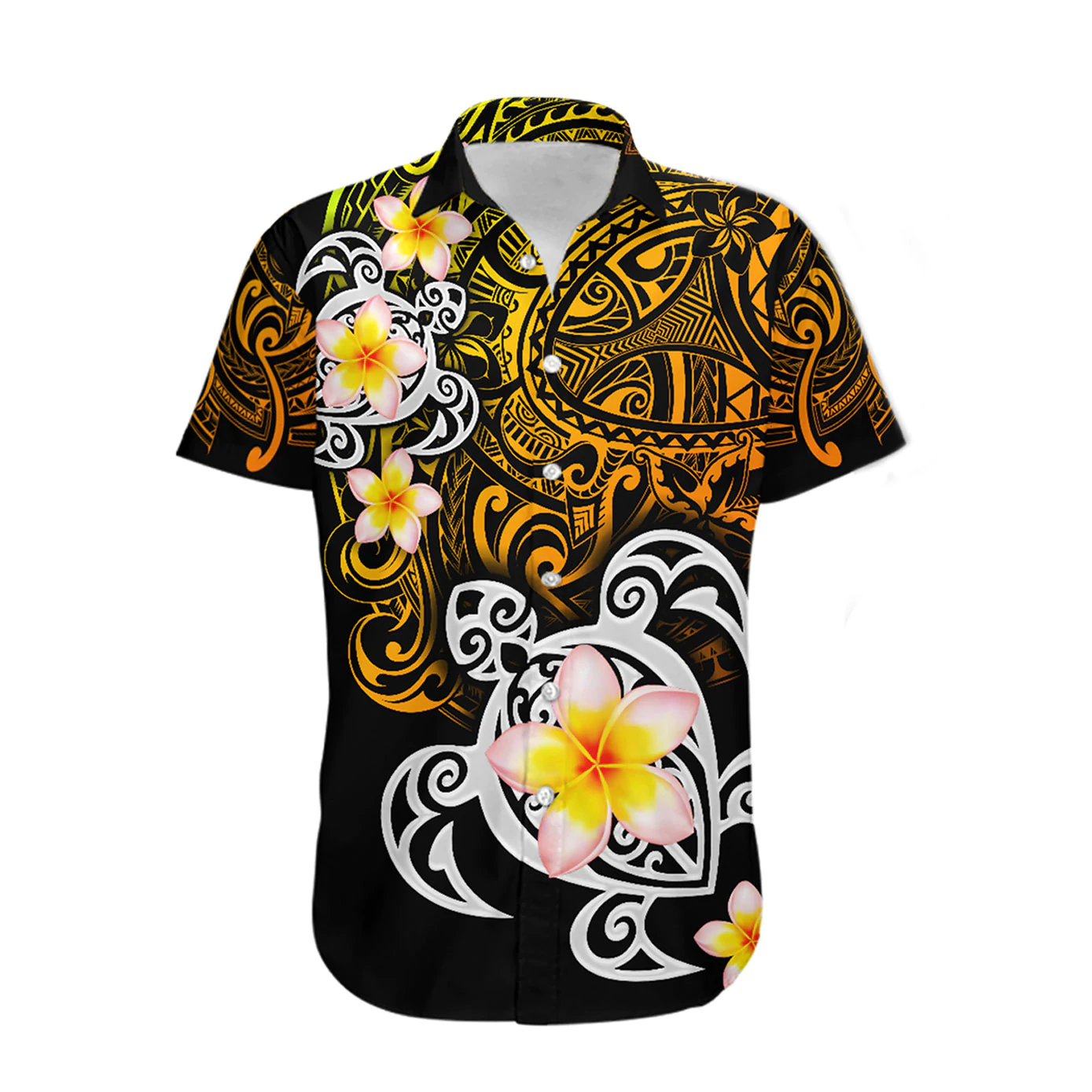 Amazing Polynesian Golden Maori Tattoo Hawaii Shirt HO2214