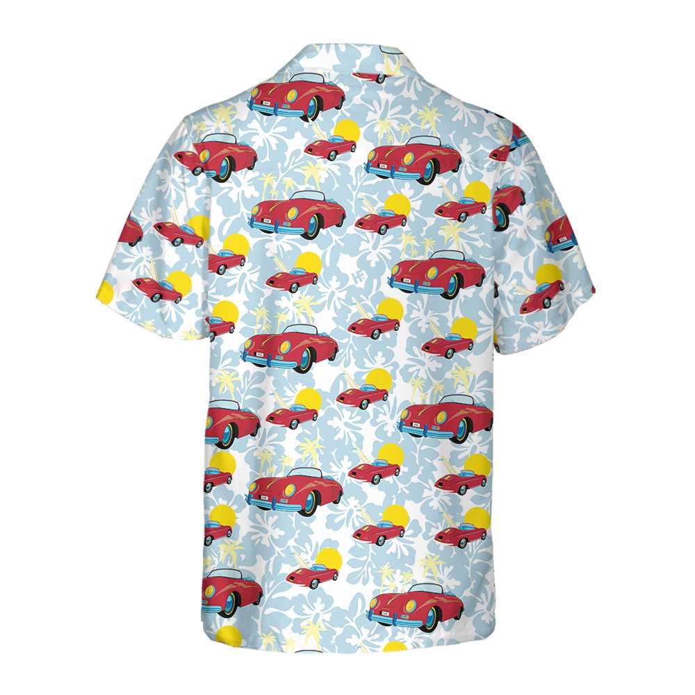 Porsche 356 Tropical Floral Hawaiian Shirt for Men and women HO3122